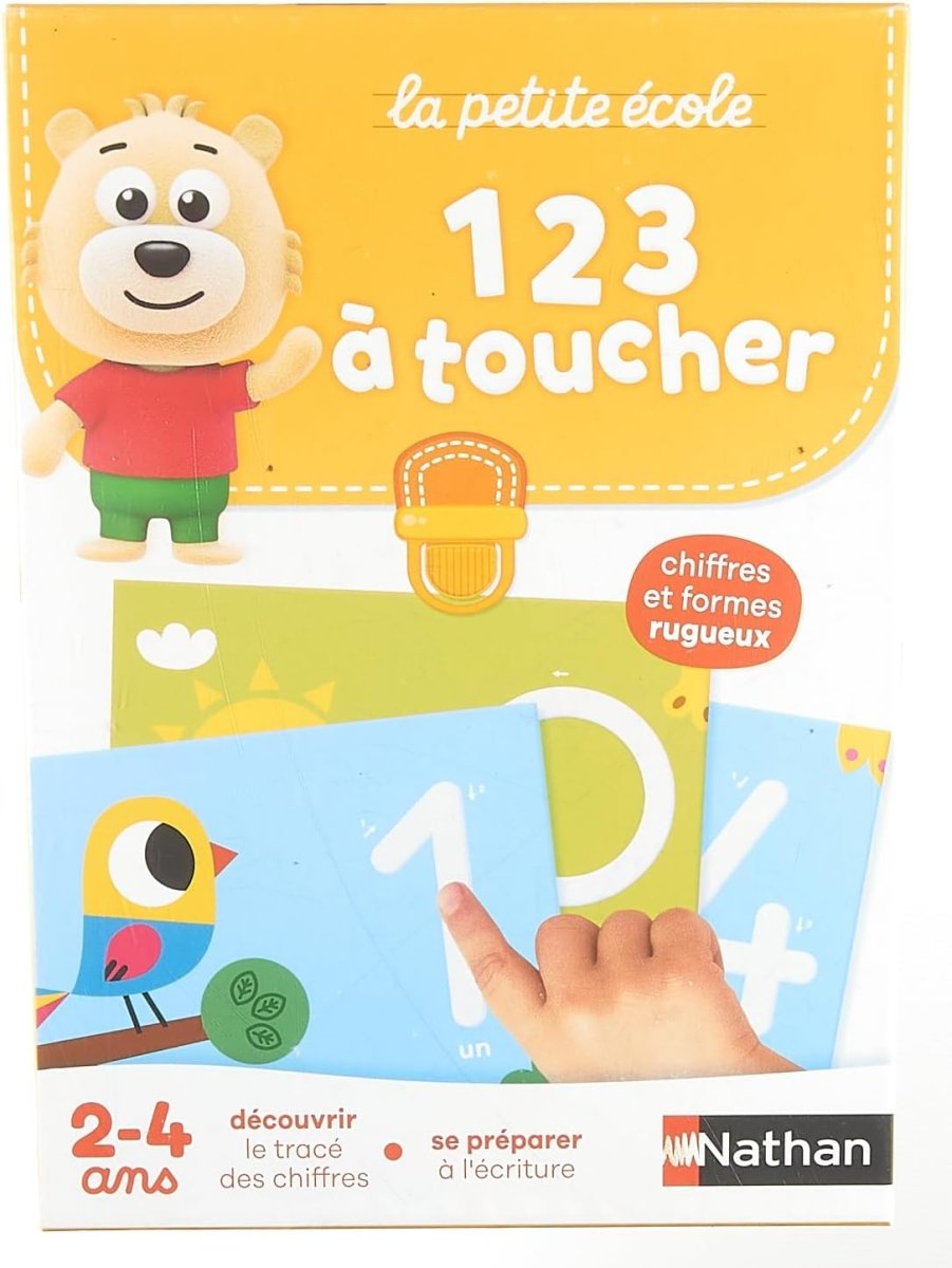 La Petite Ecole 1 2 3 À Toucher Book - Nathan - The Toy Store