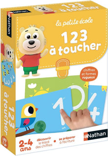 La Petite Ecole 1 2 3 À Toucher Book - Nathan - The Toy Store