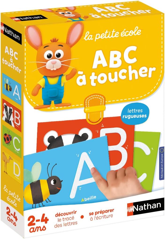 La Petite Ecole ABC À Toucher Book - Nathan - The Toy Store