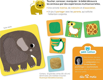 Les Animaux À Toucher Book - Nathan - The Toy Store