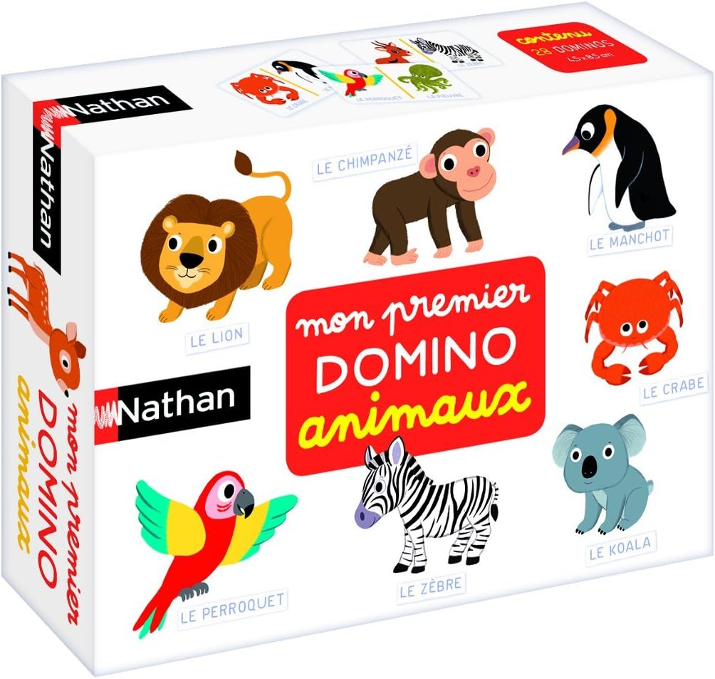 Mon Premier Domino Animaux Game - Nathan - The Toy Store