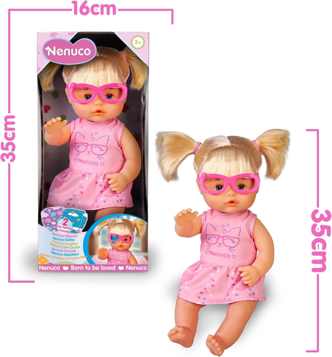 Baby Doll with Glasses - Nenuco - The Toy Store
