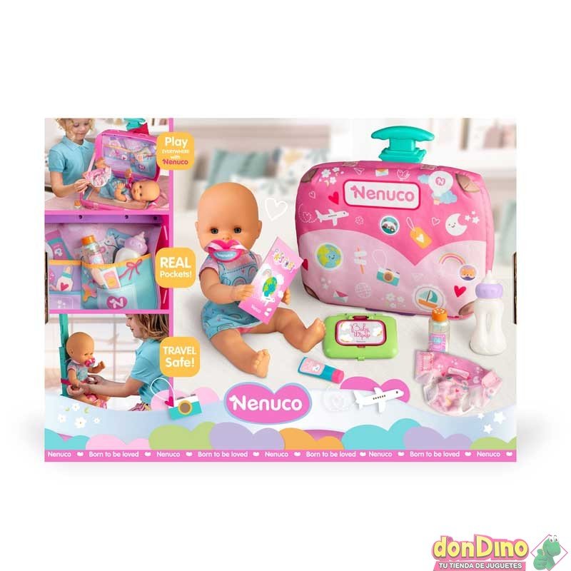 Travel with Me boxed set showing pink suitcase, baby doll, and small accessories