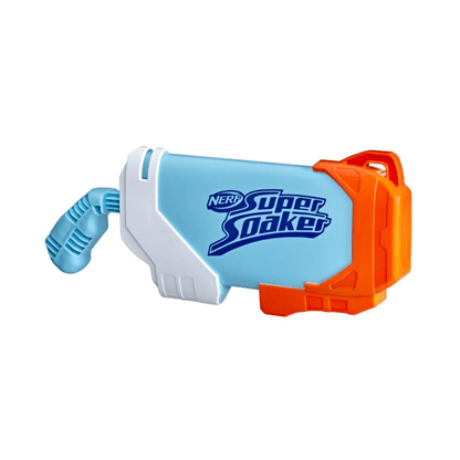 NERF Super Soaker Torrent water blaster, orange handle and blue tank