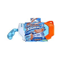 NERF Super Soaker Torrent water blaster with orange and blue plastic body