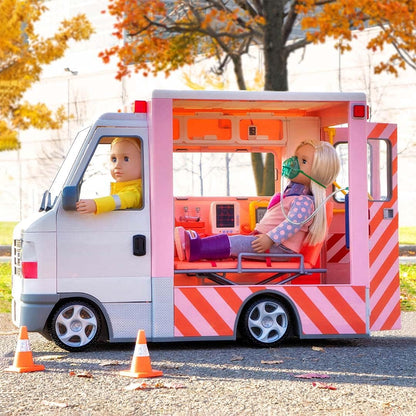 Ambulance Rescue Vehicle Toy - Our Generation - The Toy Store