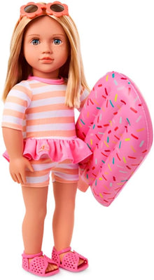 Margot Doll With Inflatable Pool Float - Our Generation - The Toy Store