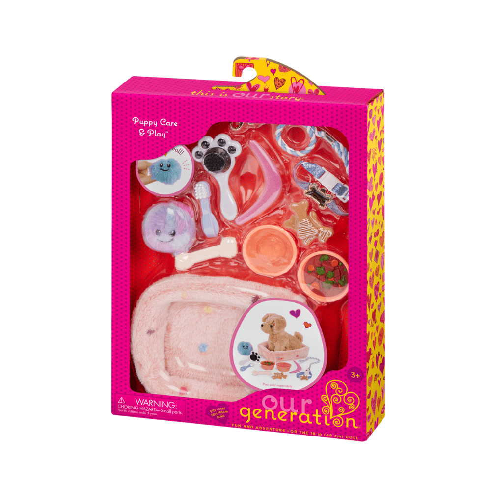 Pet Bed & Accessories For 18" Dolls - Our Generation - The Toy Store