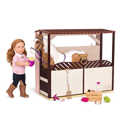 Plastic Horse Barn Playset - Our Generation - The Toy Store