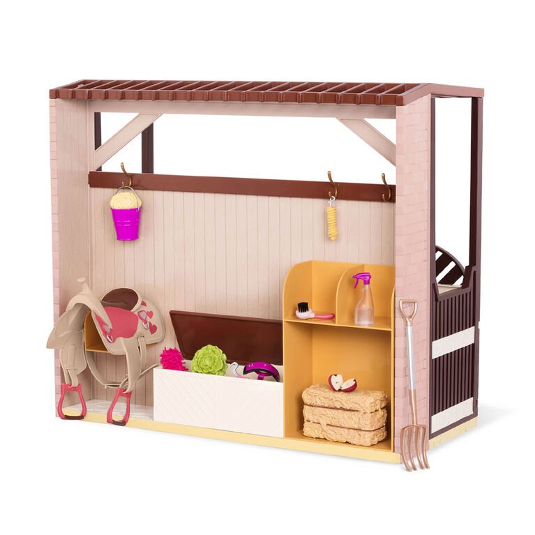Plastic Horse Barn Playset - Our Generation - The Toy Store