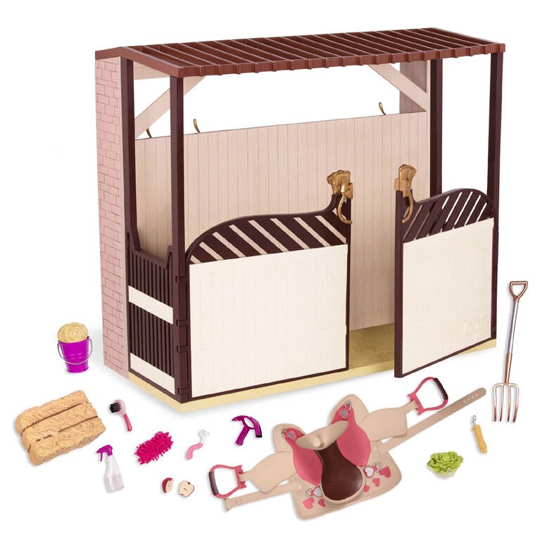 Plastic Horse Barn Playset - Our Generation - The Toy Store