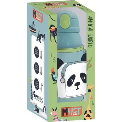 Thermos Flask Stainless Steel Must Team Animals 500 ml with Insulated compartment and straw