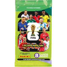 Adrenalyn XL™ trading card pack, green bag with trophy and players; 8 cards inside