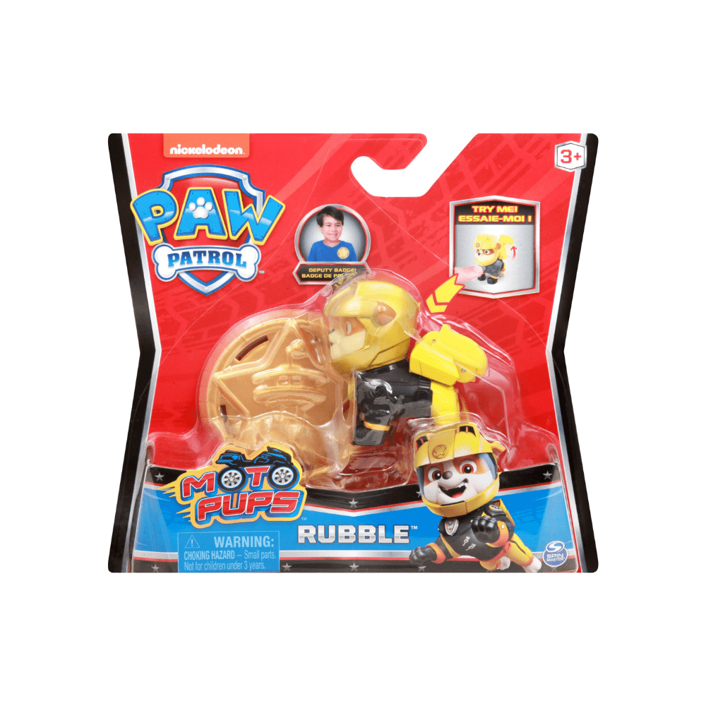 Moto Pups Rubble Collectible Figure - Paw Patrol - The Toy Store