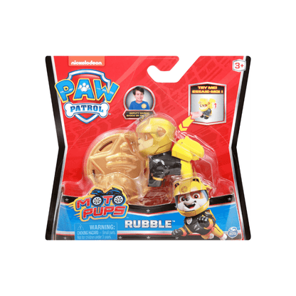 Moto Pups Rubble Collectible Figure - Paw Patrol - The Toy Store