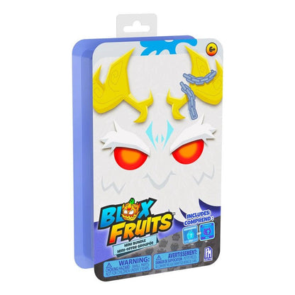 Blox Fruits mini bundle package with white creature head, yellow horns, red eyes