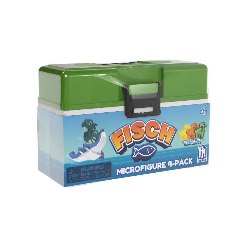 Fisch Microfigure 4-pack in a green and white storage box