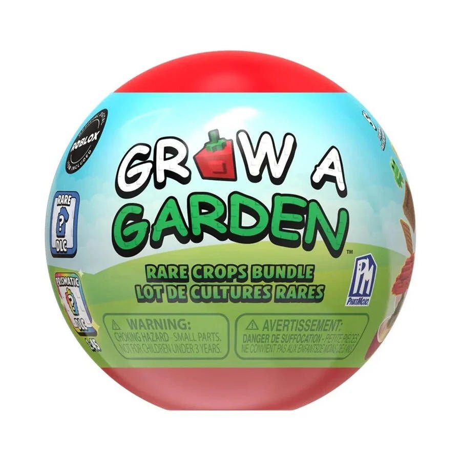 Grow a Garden Rare Crops Bundle ball packaging, colorful “Rare Crops Bundle” text