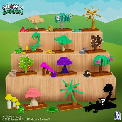 Buildable rare crops bundle scene with many colorful plants in a wooden enclosure