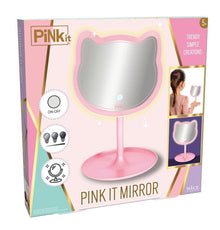 Mirror & Light Up Vanity Beauty Set - Pink It - The Toy Store