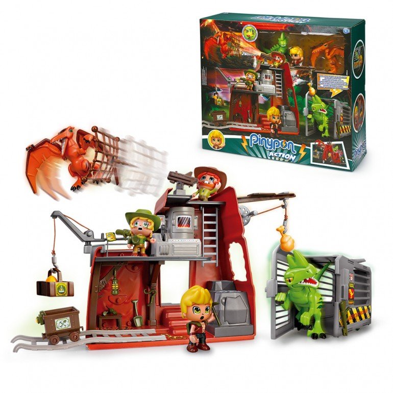 Action Wild Dinos Camp Set - Pinypon - The Toy Store
