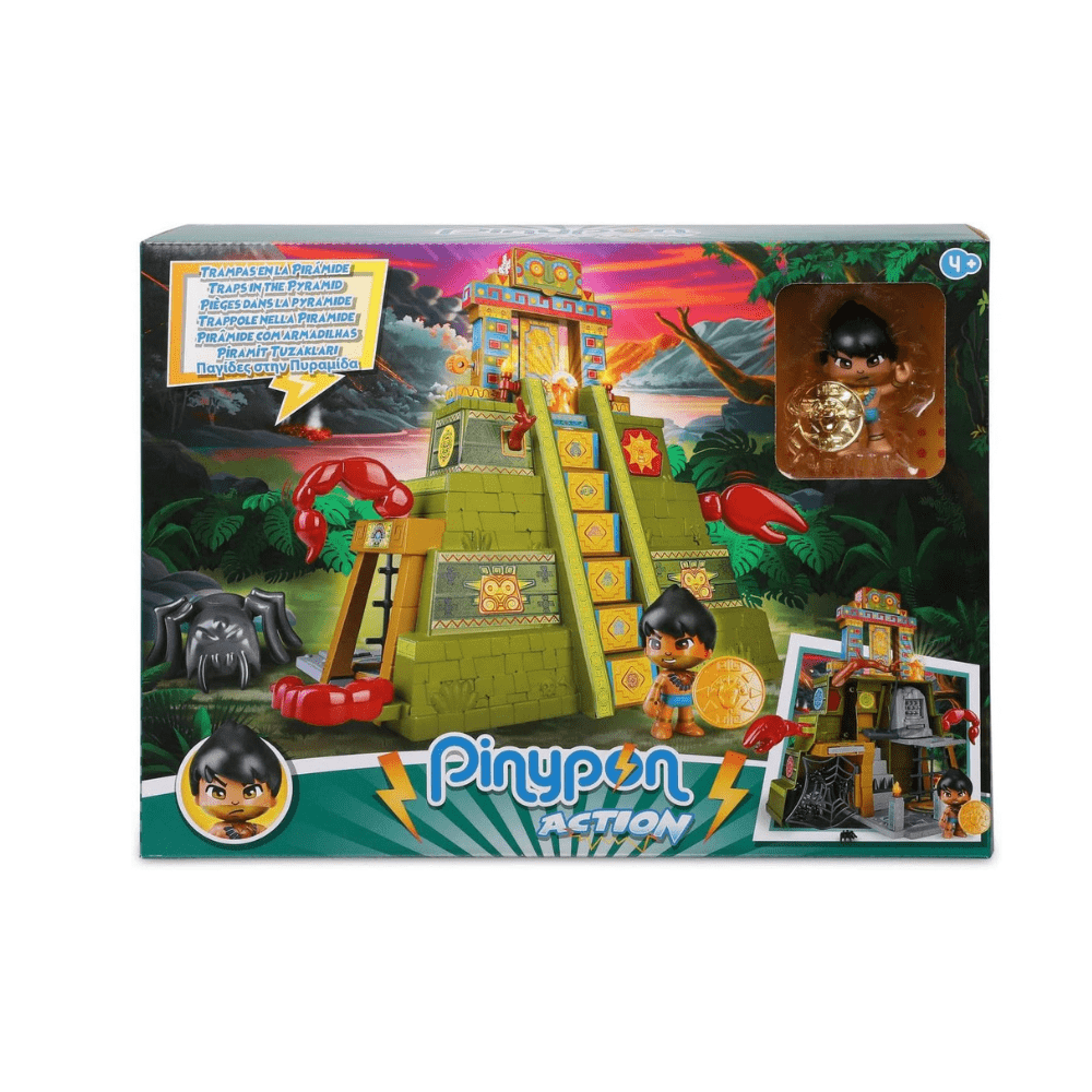 Wild Pyramid Action Toy Set With Puzzles - Pinypon - The Toy Store