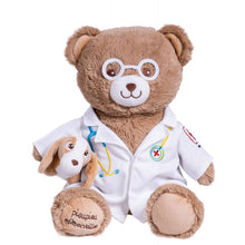 Veterinarian Bear Plush Doctor Gaston 40Cm - Piou Piou - The Toy Store