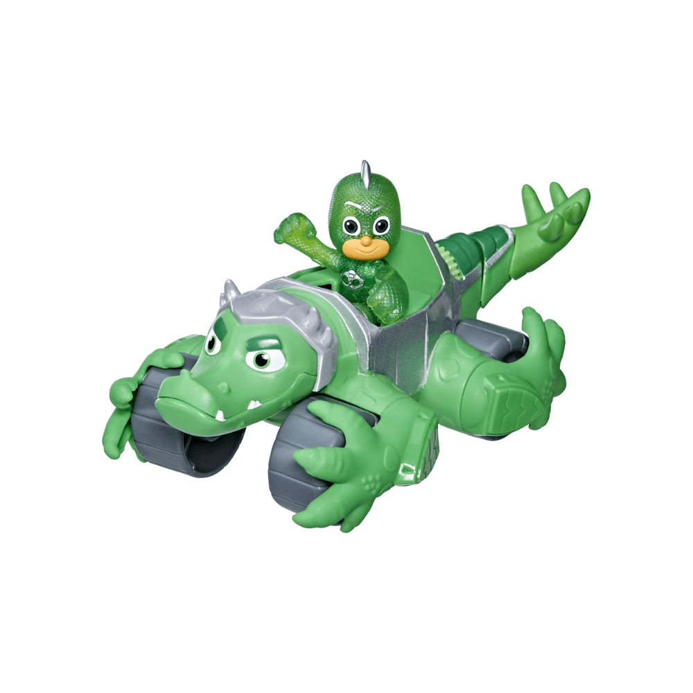 Gekko Car Light - Up Racer With Gekko Action Figure - Pjmasks - The Toy Store