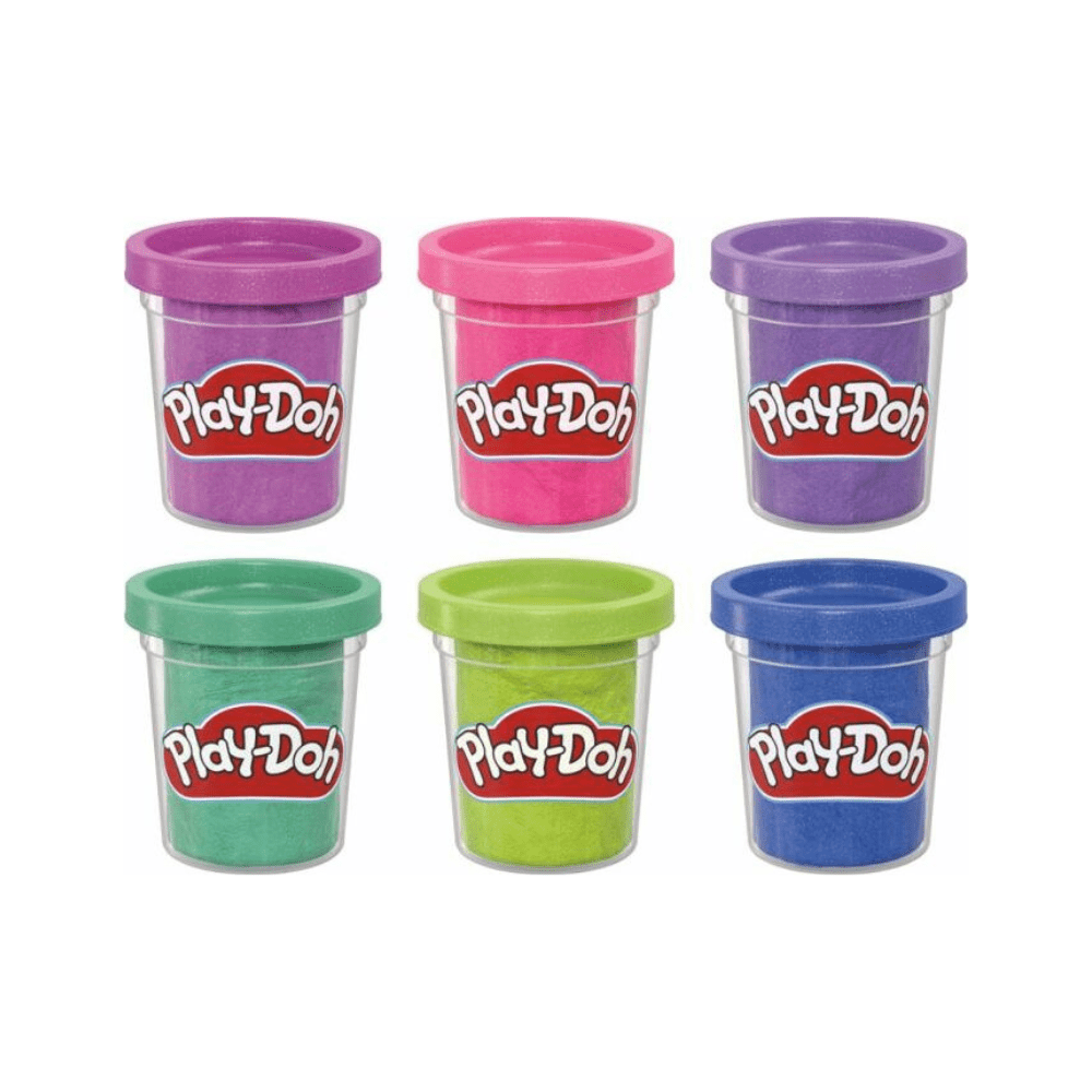 Hasbro Sparkle Collection 6 Pack, Kids Arts and Crafts - Playdoh - The Toy Store