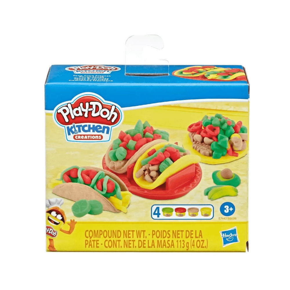 Kitchen Creations Tacos set box with taco molds and colorful play dough