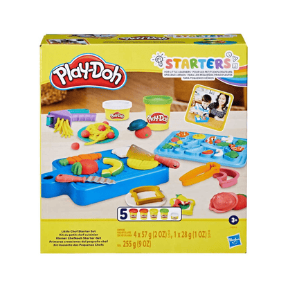 Play-Doh Little Chefs starter dough set retail box with modeling tools