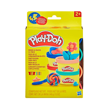 Playdoh Treats & Favors 12-Pack Dough, farbenfrohe Knete im Box-Set
