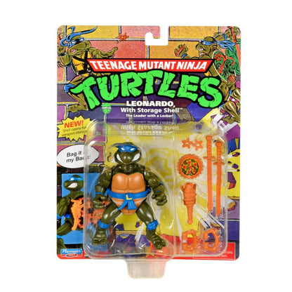 Ninja Turtles Classic Leonardo With Storage Shell - Playmates - The Toy Store