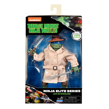 Teenage Mutant Ninja Turtles Classic Elite 6" Figure Leonardo - in - Disguise - Playmates - The Toy Store