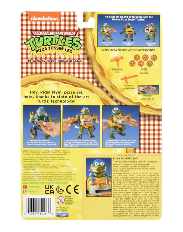 Teenage Mutant Ninja Turtles Classic Pizza Tossin' Leo - Playmates - The Toy Store
