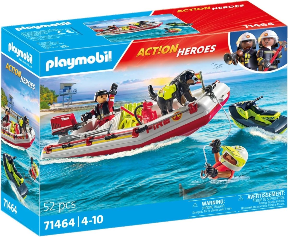 Action Heroes Fireboat With Aqua Scooter - Playmobil - The Toy Store