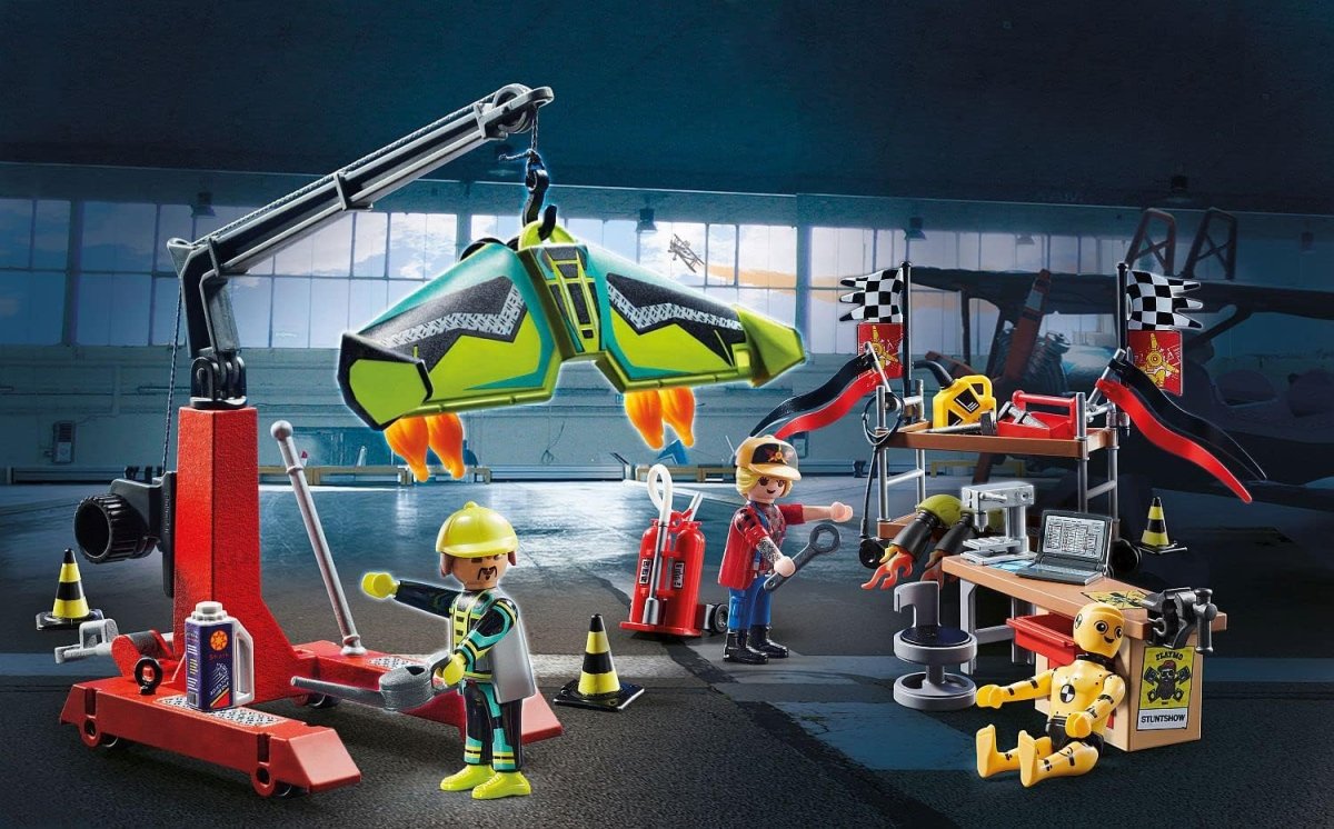 Air Stunt Show Service Station Set - Playmobil - The Toy Store