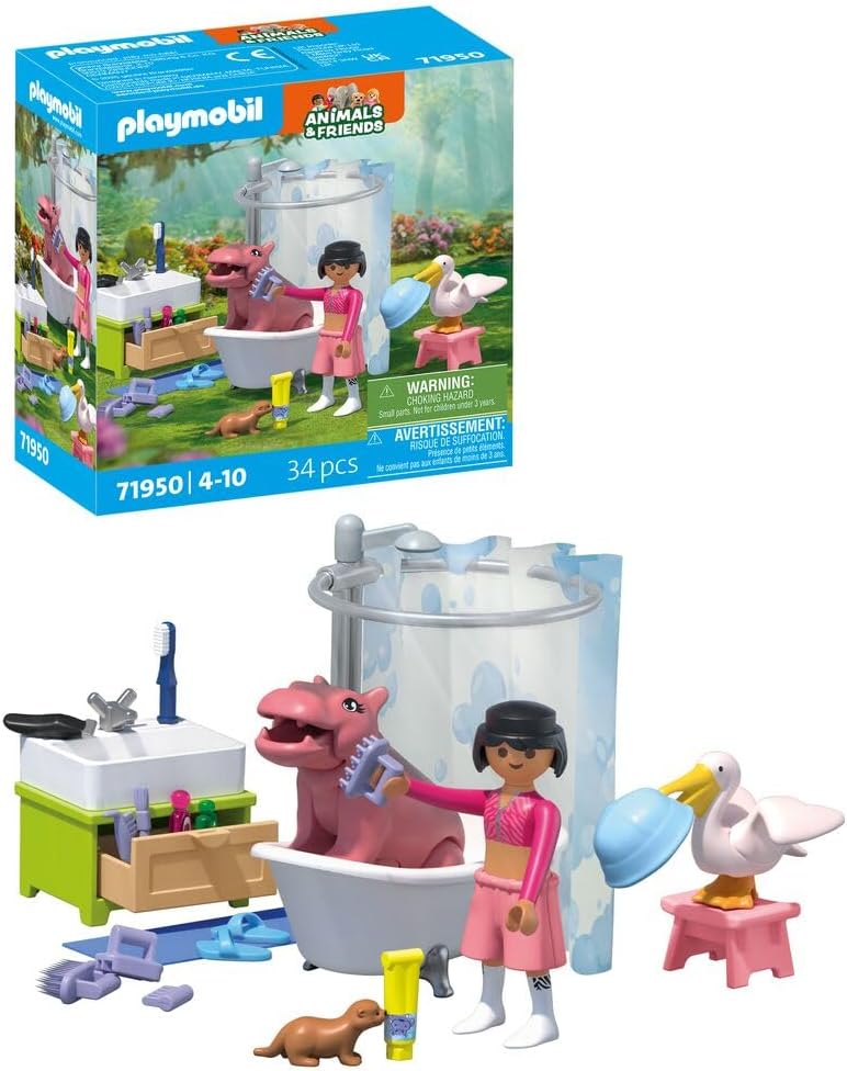 Animal Bathing Fun - Playmobil - The Toy Store