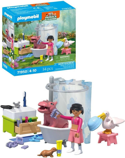 Animal Bathing Fun - Playmobil - The Toy Store