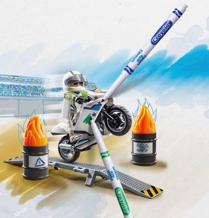 Colorful Toy Motorbike - Playmobil - The Toy Store