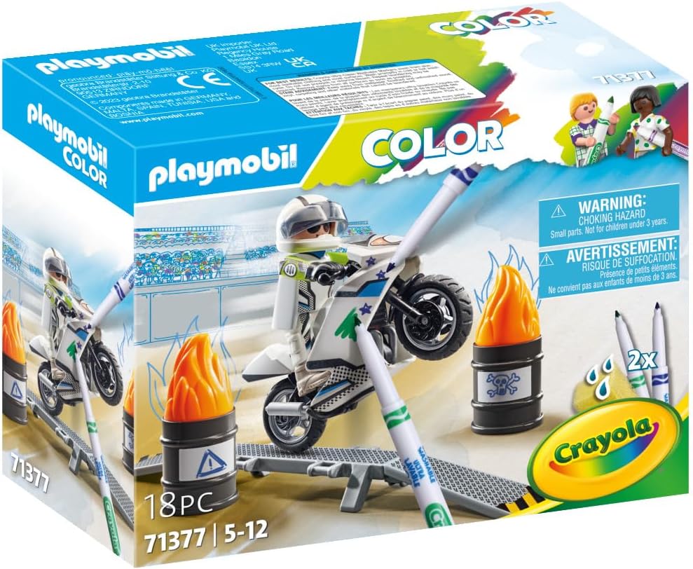 Colorful Toy Motorbike - Playmobil - The Toy Store