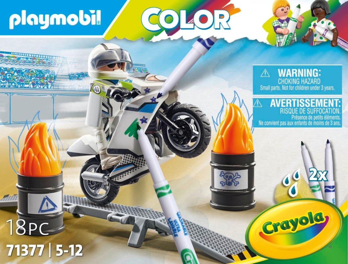 Colorful Toy Motorbike - Playmobil - The Toy Store