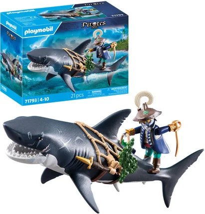 Giant Shark with Pirate - Playmobil - The Toy Store