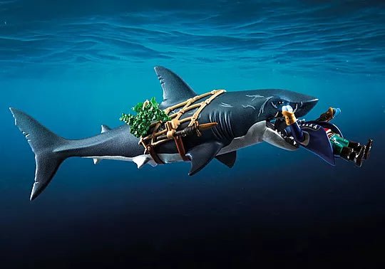 Giant Shark with Pirate - Playmobil - The Toy Store