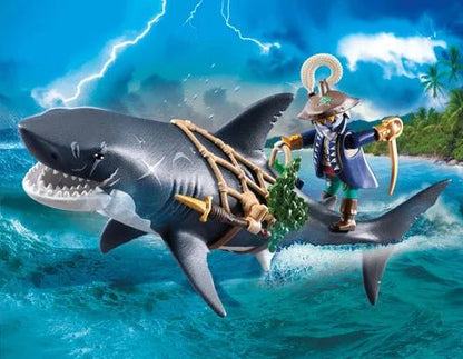 Giant Shark with Pirate - Playmobil - The Toy Store
