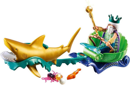 Mermaid King of The Sea With Shark Carriage - Playmobil - The Toy Store