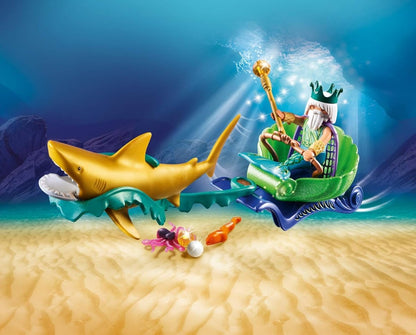 Mermaid King of The Sea With Shark Carriage - Playmobil - The Toy Store