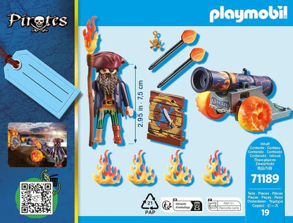 Pirate and Fire Cannon Set - Playmobil - The Toy Store
