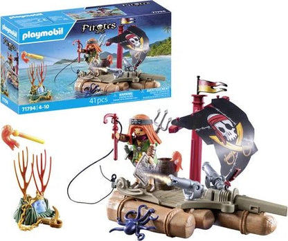 Pirate Raft with Treasure - Playmobil - The Toy Store