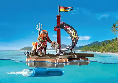 Pirate Raft with Treasure - Playmobil - The Toy Store
